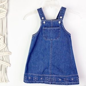 BABY GAP JEAN OVERALL DRESS